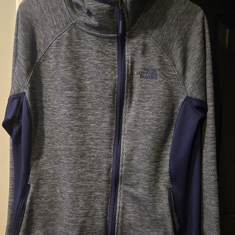 The North Face Charcoal and Navy Full-Zip Jacket